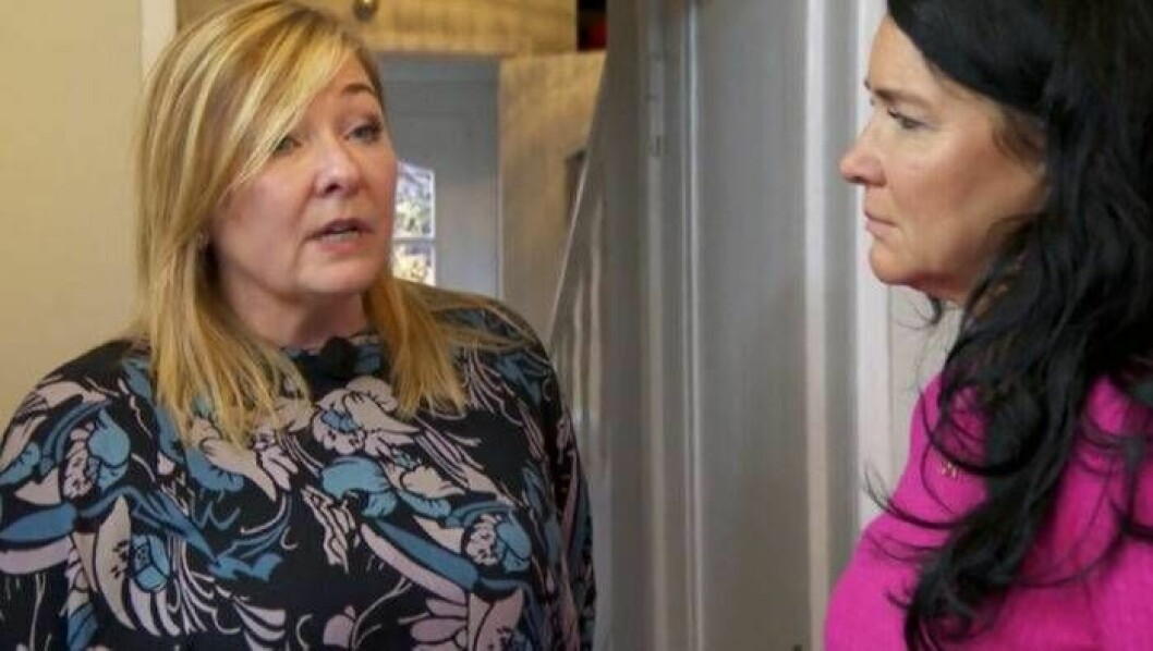 Jeanette berättar om sorgen och saknaden efter dottern Ebba för Sofia Wistam i <em>Sofias änglar</em>. Foto: Kanal 5 Ebba Åkerlunds mamma i Sofias änglar