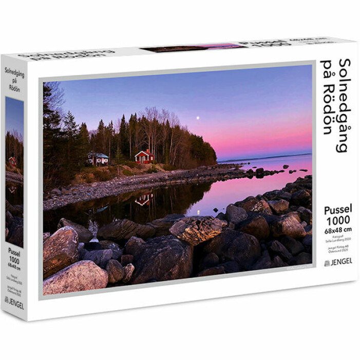 Solnedgång över Rödön, pussel.