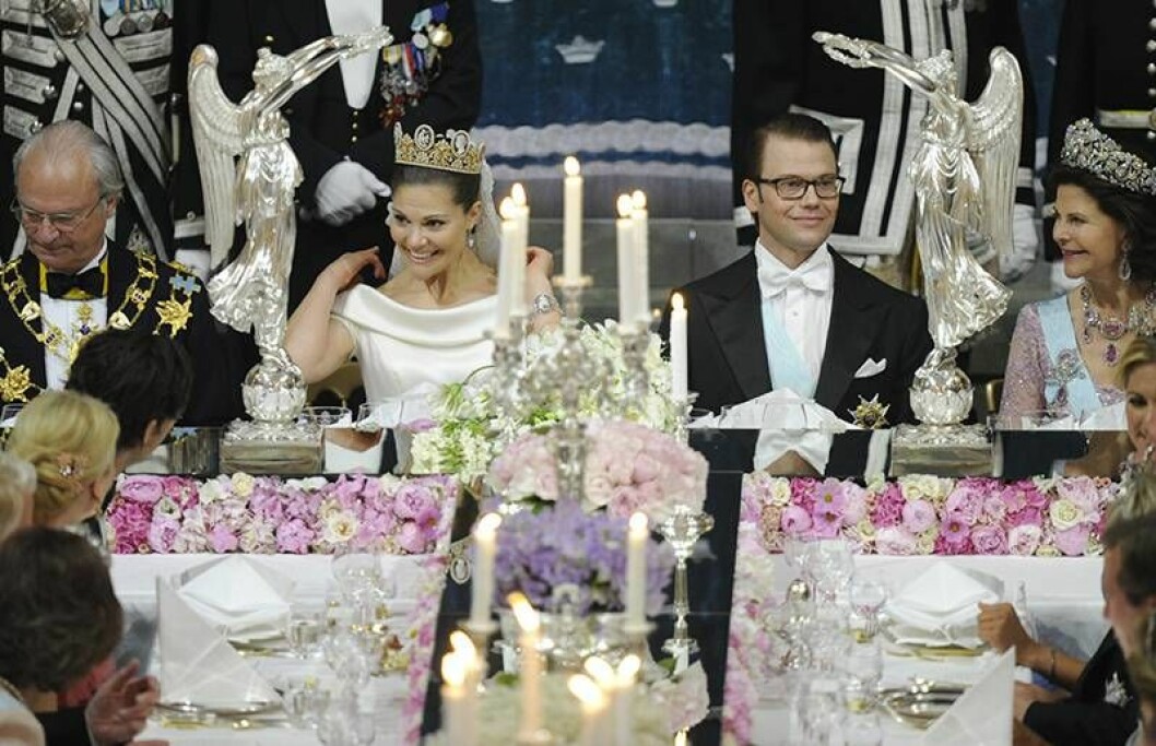 Stefano fixade maten till kronprinsessan Victorias bröllop 2010 och sedan 2012 är han kunglig hovtraktör. Foto: iBL Kronprinsessan Victoria och Daniels bröllopsmiddag.