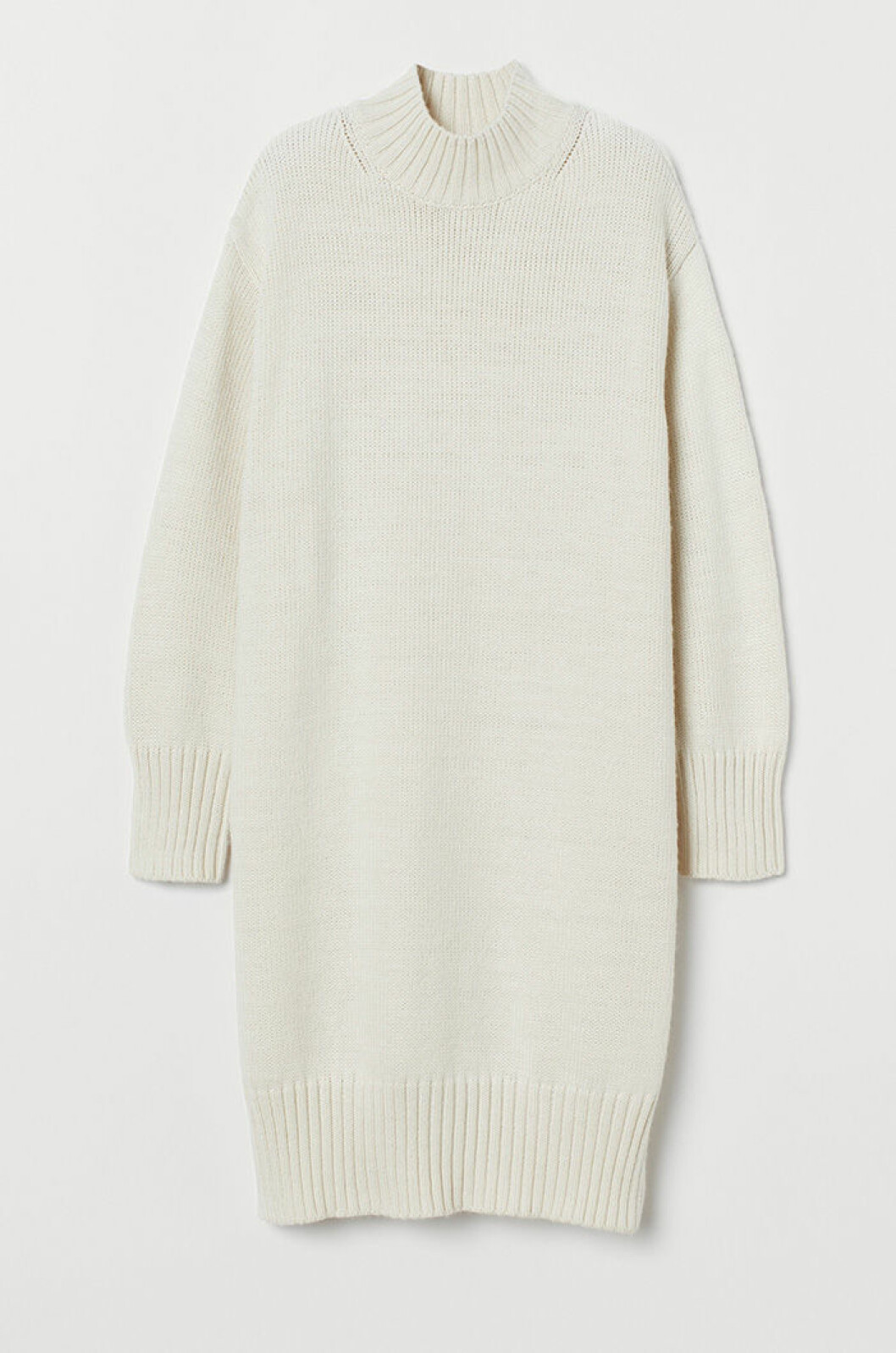 Stickad poloklänning från H&M.