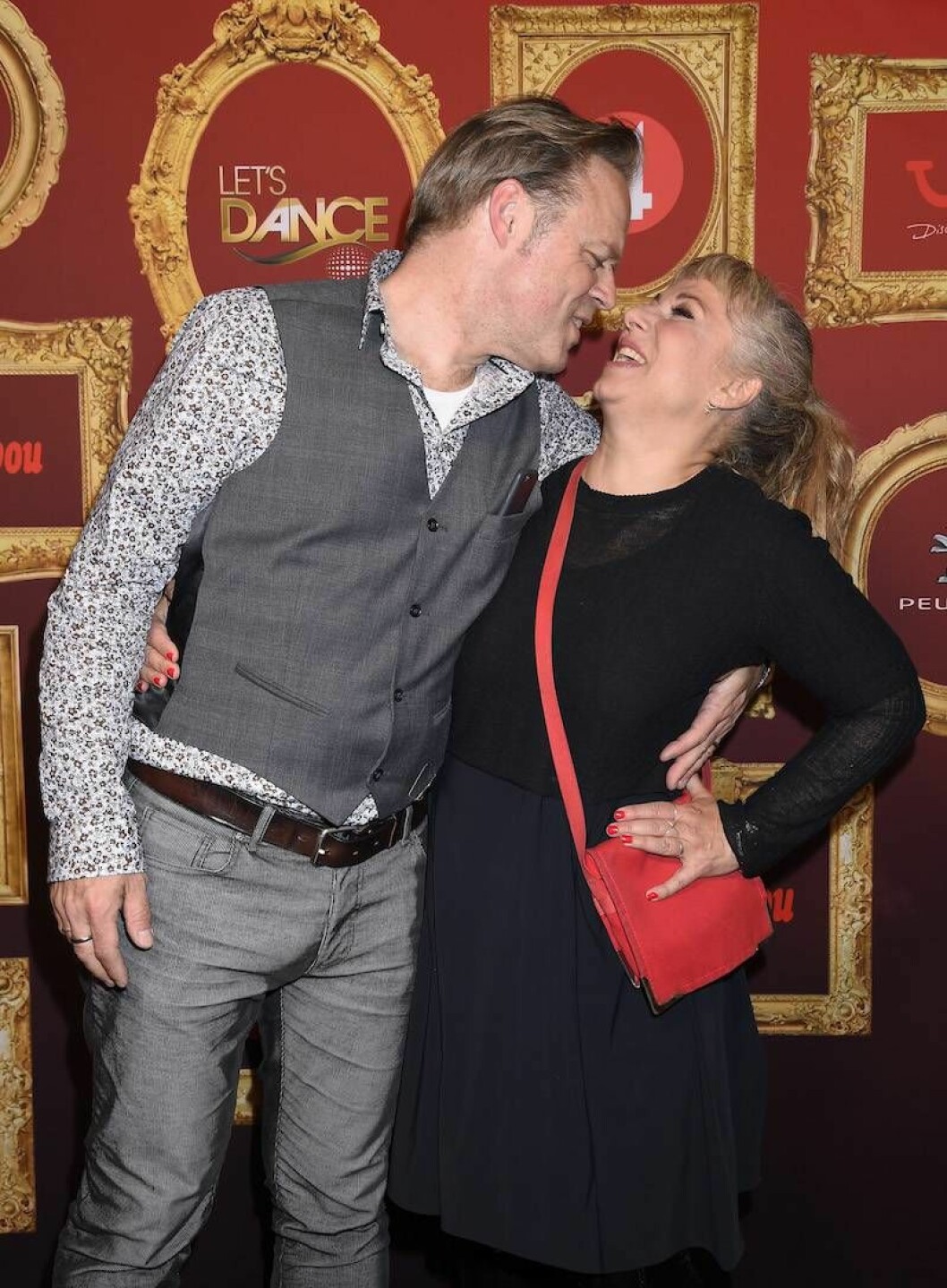 Stina Wollter och maken Micke Olsson.