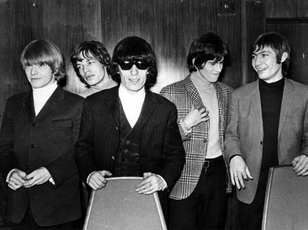 Rolling Stones 1965: Brian Jones, Mick Jagger, Bill Wyman, Keith Richards och<br>Charlie Watts. Bild: Sydsvenskan/IBL