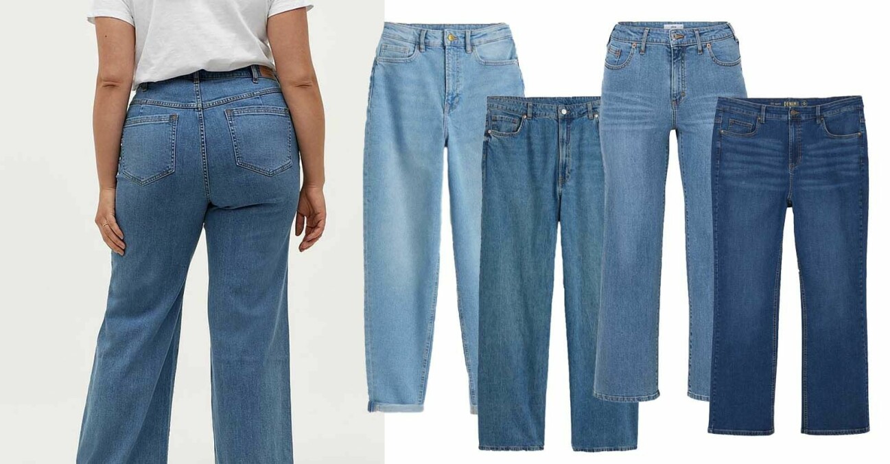 Snygga jeans för stora rumpor och lår.