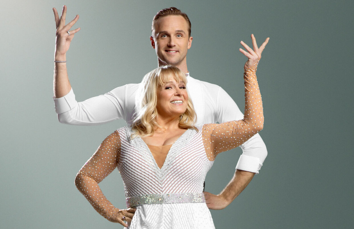 Sussie Eriksson och Kalle Sterner. Foto: Magnus Ragnvid/TV4 Sussie Eriksson och Kalle Sterner inför premiären av Let's dance 2020 i TV4.