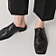 Svarta slip in-skor med snörning och carré-tå, från Cos