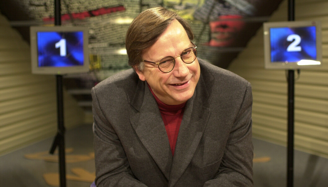 Allmänbildningen och kvickheten gjorde journalisten Sven Melander som gjuten till programledarjobbet i <span class=" italic" data-lab-italic_desktop="italic">Snacka om nyheter.</span> Sven Melander i Snacka om nyheter