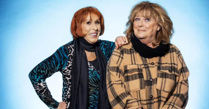 Eva och Ewa – bästisar sedan 50 år! Eva Rydberg och Ewa Roos är aktuella i Melodifestivalen.