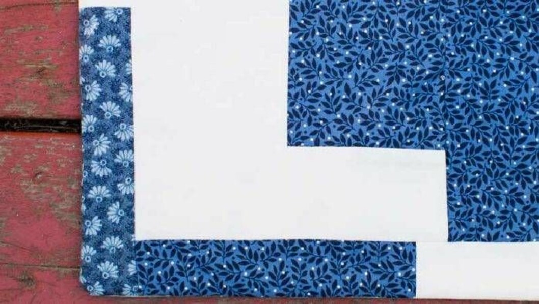 Detaljbild lapptäcke. 