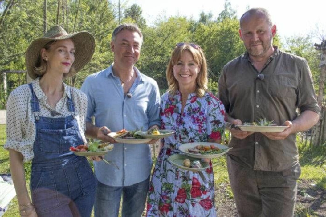 Malin Persson, Tareq Taylor, Pernilla Månsson Colt och John Taylor. Foto: Eva Robild/SVT Malin Persson, Tareq Taylor, Pernilla Månsson Colt och John Taylor