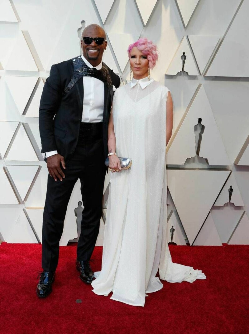 Terry Crews och Rebecca King på Oscarsgalan 2019