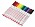 Textilpennor i regnbågens färger