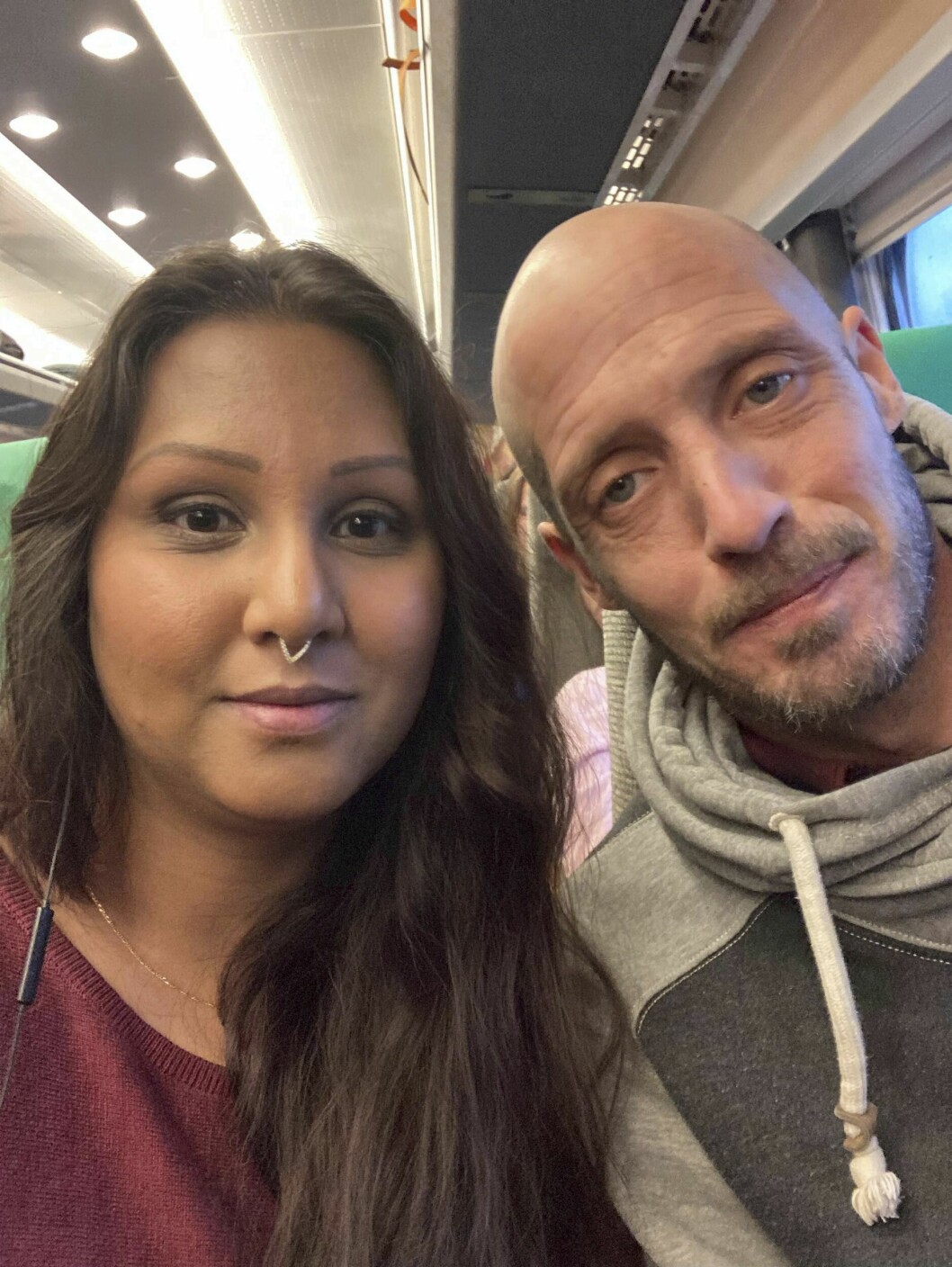 Therese Tilly med kärleken Jan Sundli, som hon träffade efter att hon fått veta att hon hade obotlig cancer.