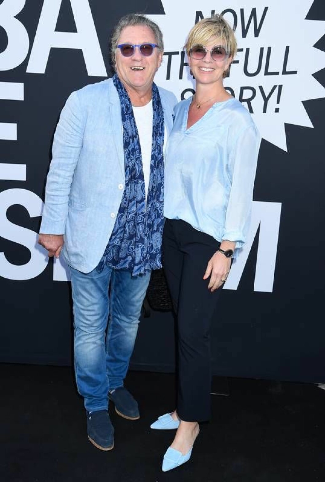 Tommy Körberg och hustrun Ann-Charlotte Nilsson på öppningen av ABBA The Museum i Stockholm i maj 2018.