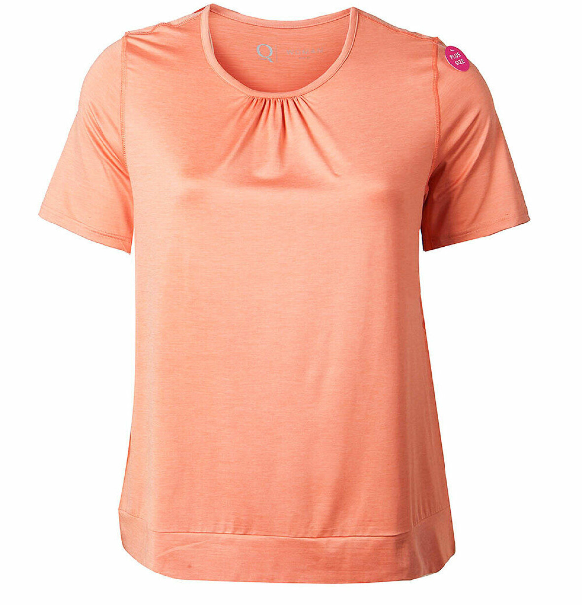 Rosa träningströja plus size.