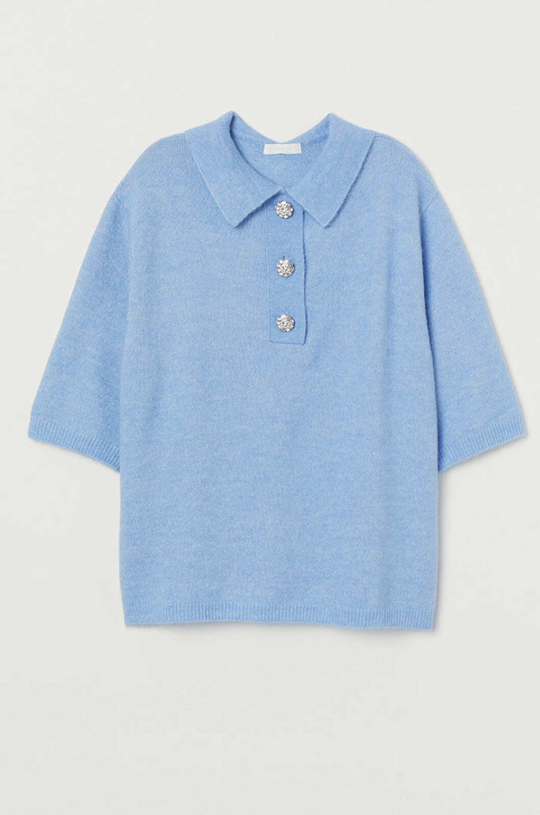 Blå tröja med krage från H&M.