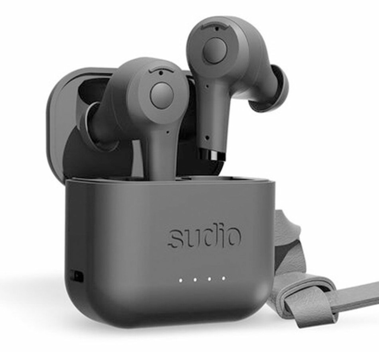 svarta true wireless trådlösa hörlurar från sudio