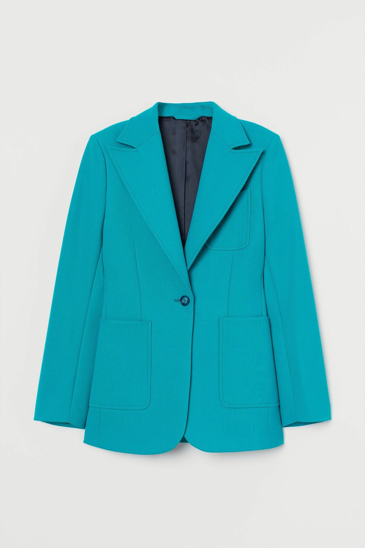 Turkos kavaj från H&M.