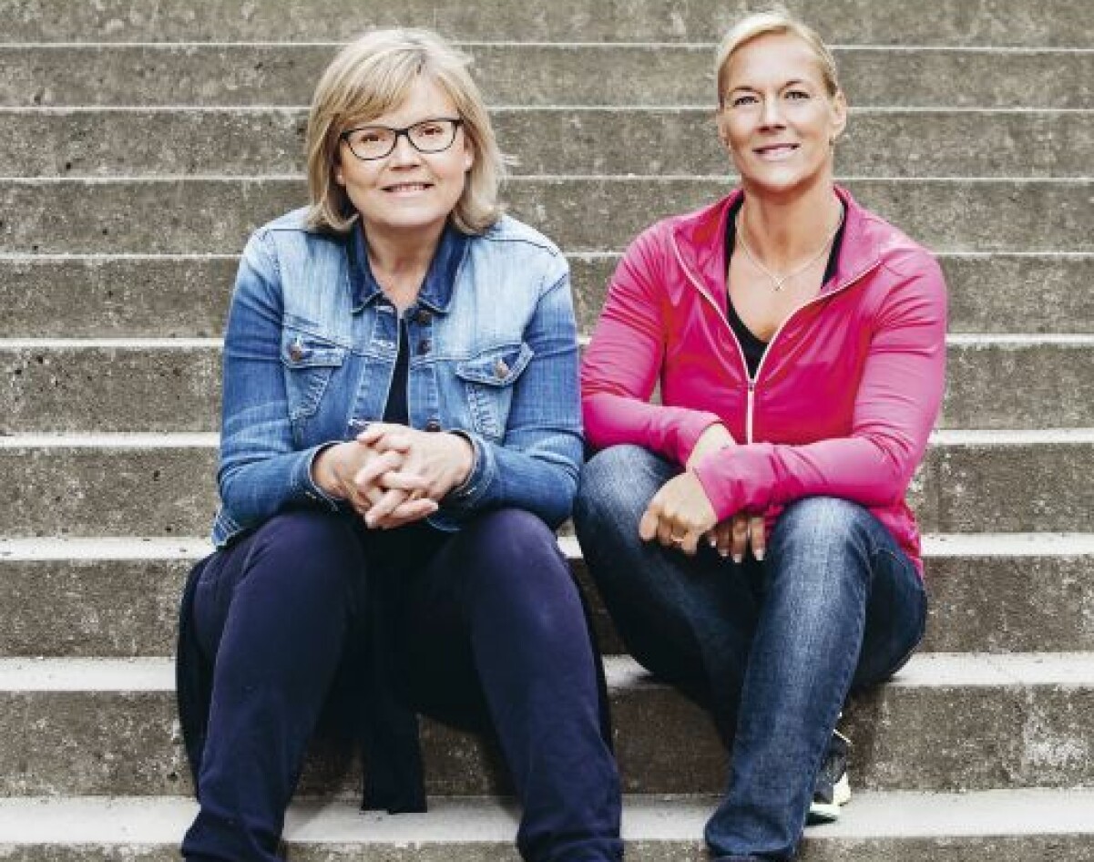 Läkaren Gunilla Hesselgren och PT:n Sofia Åhman slår ett slag för vardagsmotion. Tv-doktorn Gunilla Hesselgren och tv-tränaren Sofia Åhman.