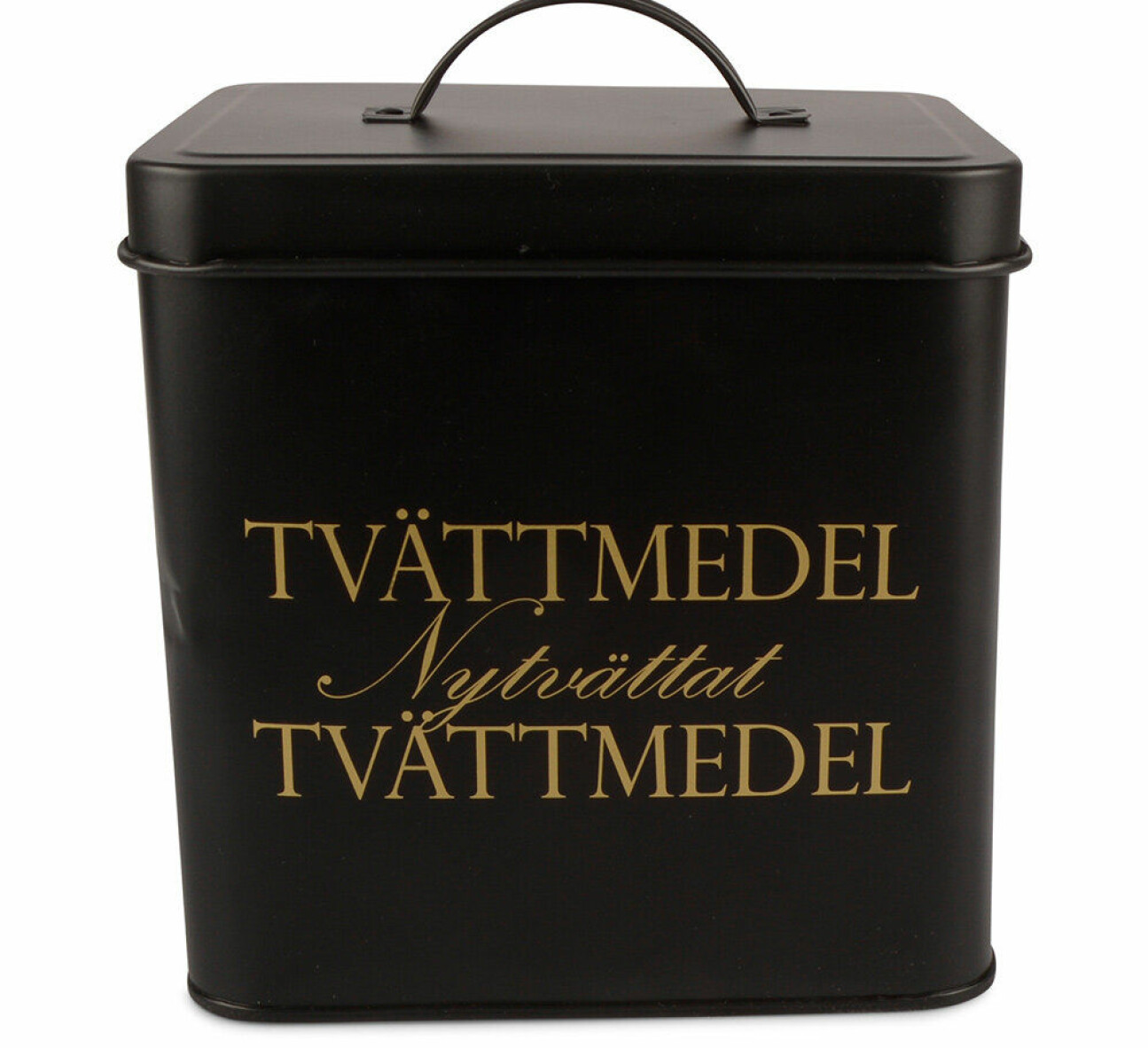 Förvaring för tvättmedel.