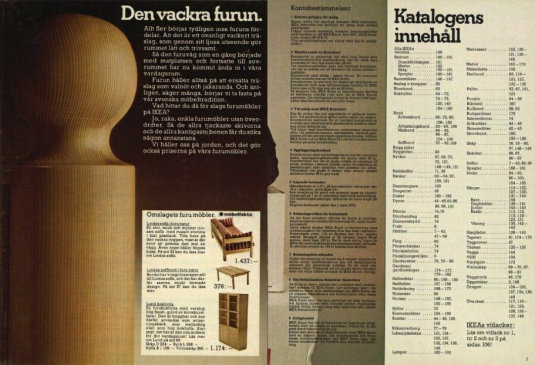 Bild från Ikeakatalogen 1976