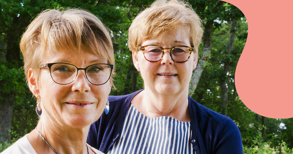 Vännerna Ann-Christin Andersson och Berit Eriksson som har varit ett stöd för varandra under många år.