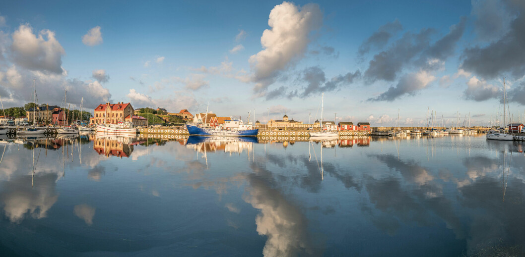 Varberg hamn i Sverige