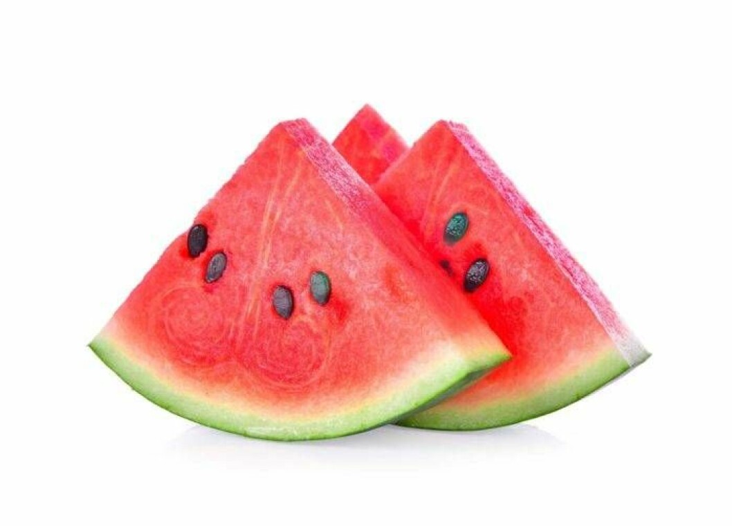 vattenmelon är bra att äta innan sängen.