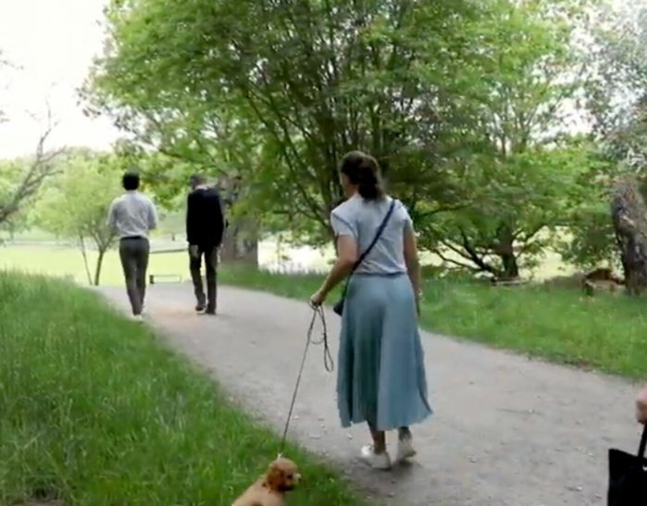 Men kom nu Rio! Kronprinsessan Victoria med sin nya hund, cavapoon Rio.