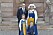 Prins Daniel, kronprinsessan Victoria, prinsessan Estelle och prins Oscar på årets Nationaldag.