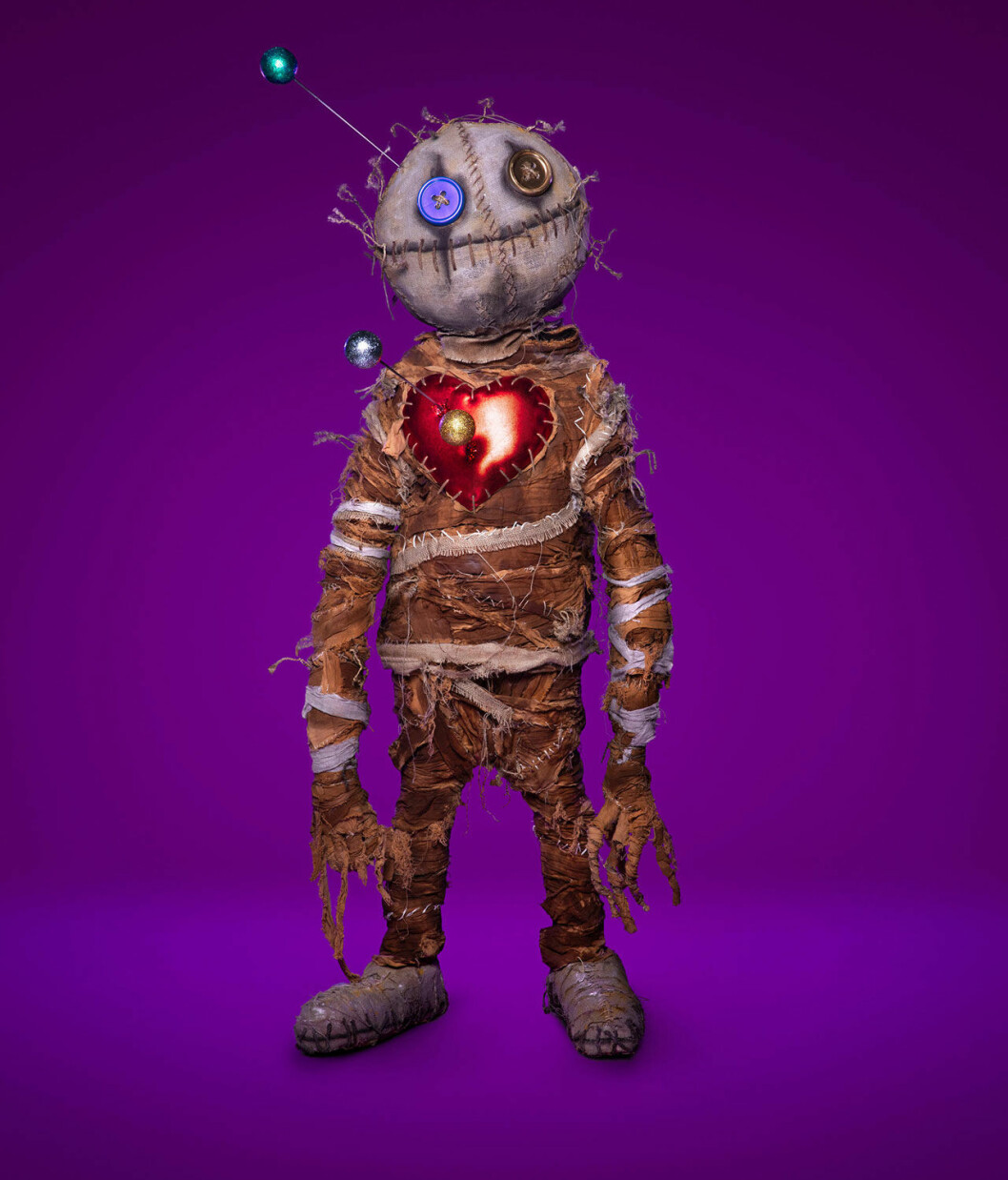 Vodoo-dockan som är med och tävlar i Masked singer Sverige.